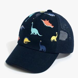 Navy Dinosaur Mesh Cap